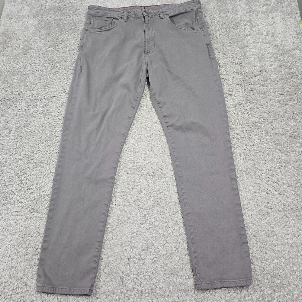 Johnnie-O Men Stretch Straight Chino Pants 36x30 (fits 34x30) Preppy Golf
